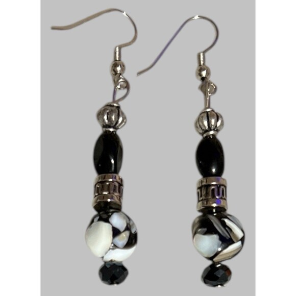 Handmade Boho Lampwork Glass Earrings Dangle Hook Beads Artisan Gift Lot 10 - Picture 3 of 11